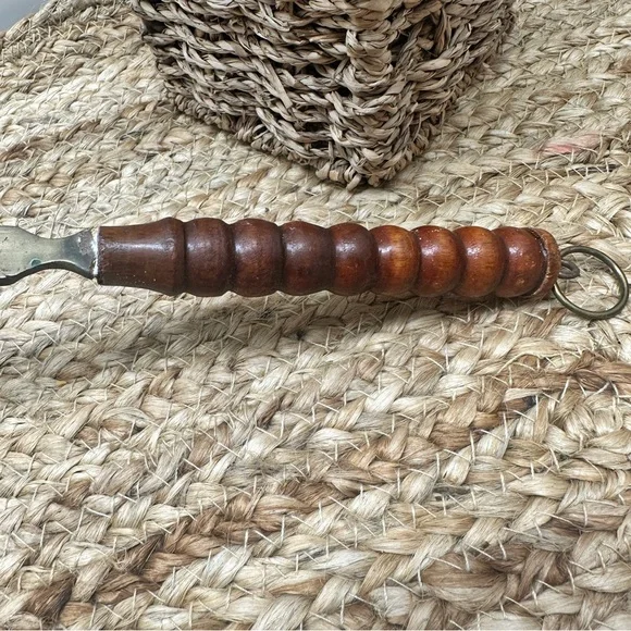 BRASS DUCK Candle Snuffer w/Wooden Handle 14” Vintage Mid-Century, Cottagecore - Picture 9 of 14